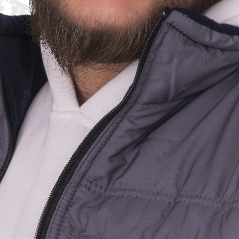 Basic  Anorak Yelek 3 Cepli Gri