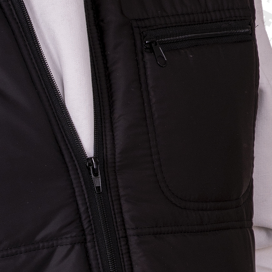 Basic  Anorak Yelek 3 Cepli Siyah