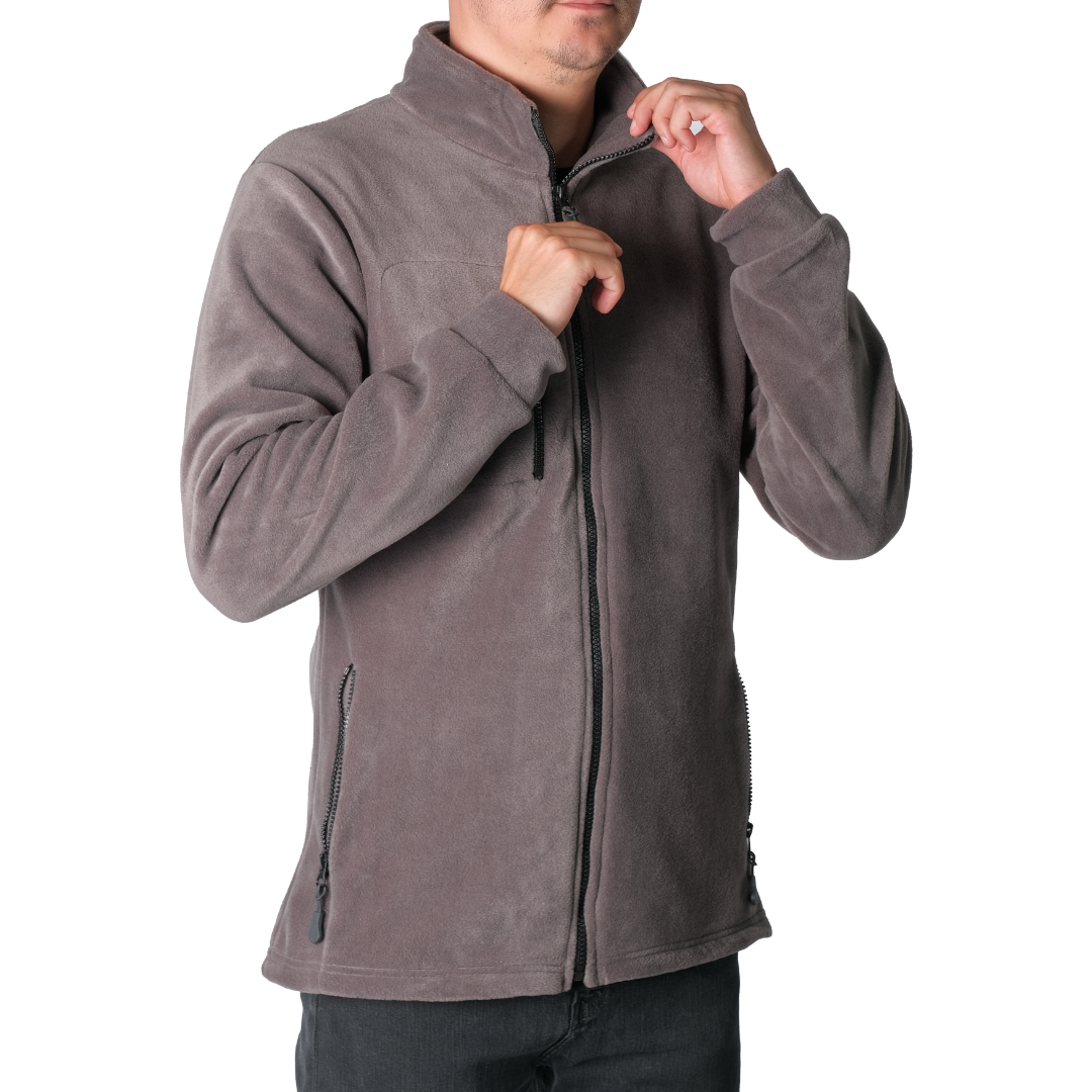 Baskılı Basic Polar Mont 3 Cepli Gri