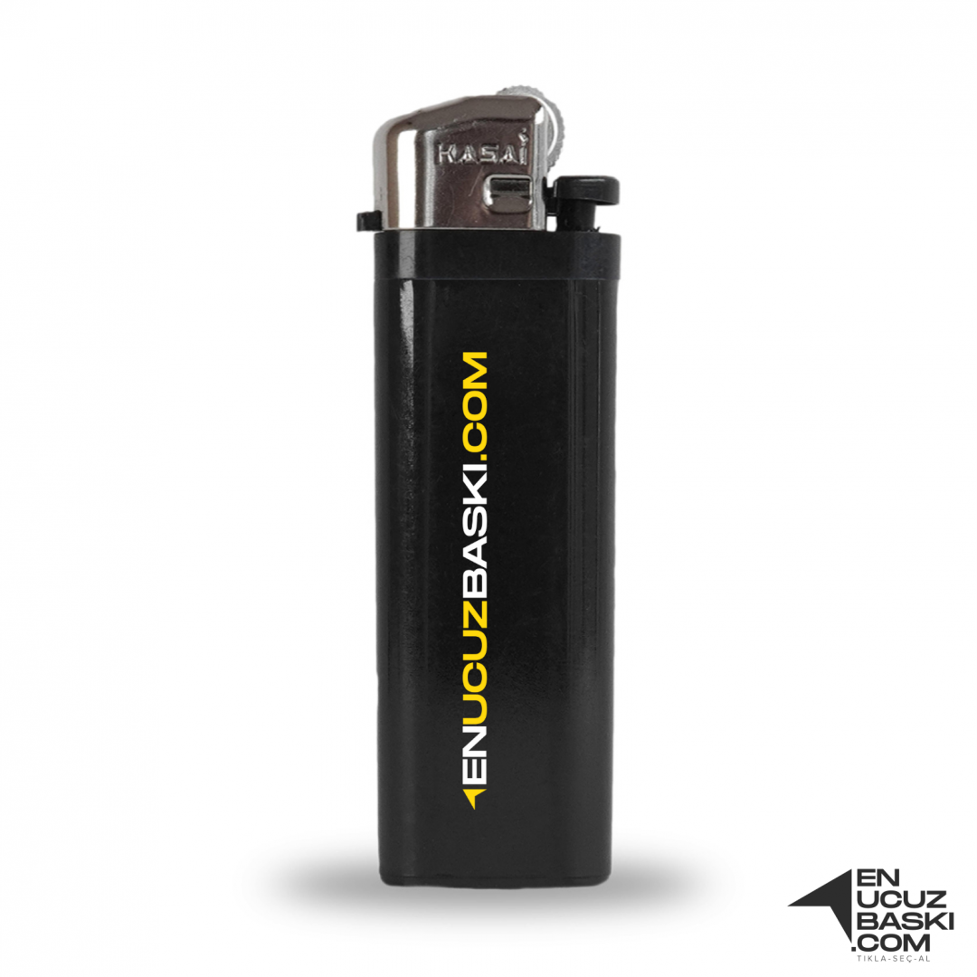 Baskılı Kasai Çakmak Siyah Çift Yön Baskı (En Az 100 Adet) Baskılı Kasai Çakmak Siyah Çift Yön Baskı (En Az 100 Adet)