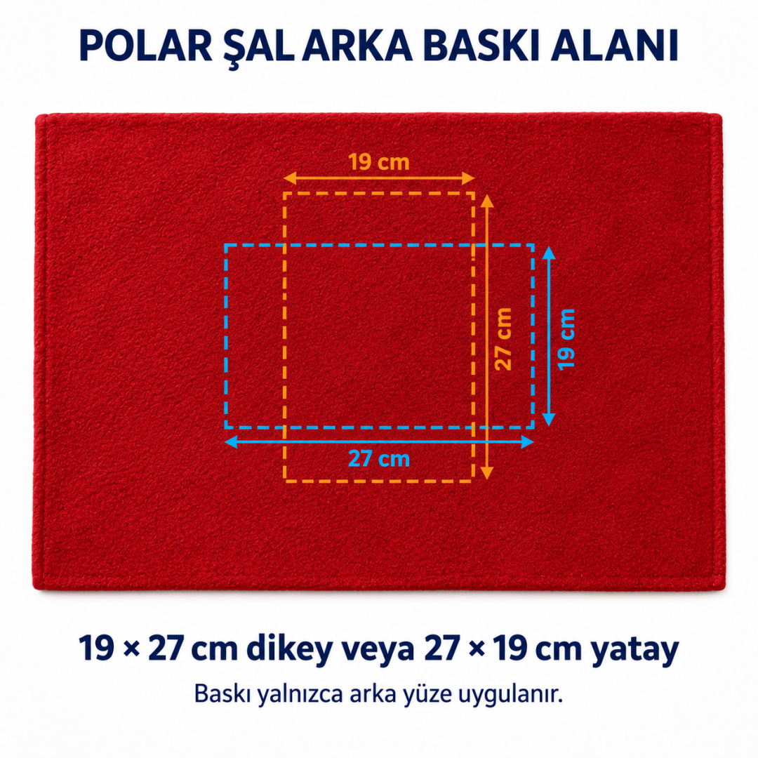 Baskılı Polar Şal Kırmızı Baskılı Polar Şal Kırmızı
