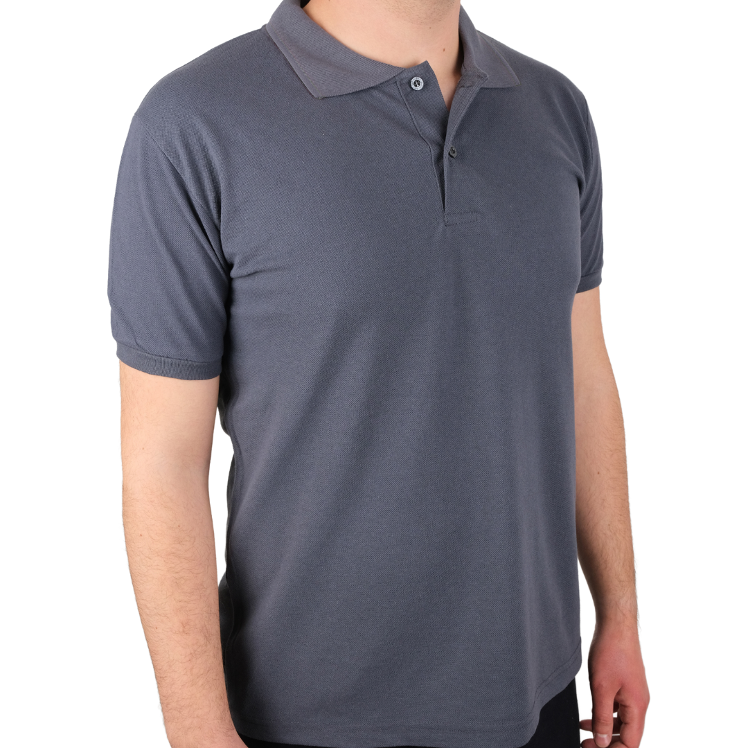 Baskılı Polo Yaka Tişört Premium Antrasit Baskılı Polo Yaka Tişört Premium Antrasit