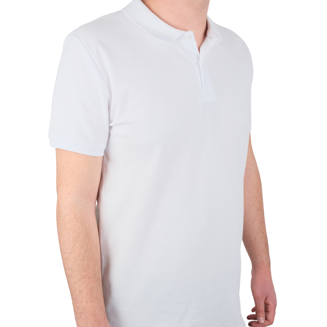 Baskılı Polo Yaka Tişört Premium Beyaz Baskılı Polo Yaka Tişört Premium Beyaz