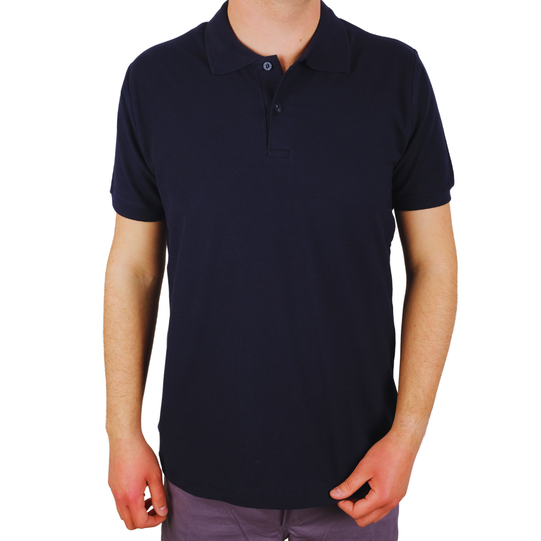 Baskılı Polo Yaka Tişört Premium Lacivert Baskılı Polo Yaka Tişört Premium Lacivert