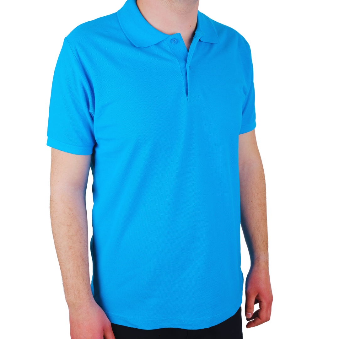 Baskılı Polo Yaka Tişört Premium Turkuaz Baskılı Polo Yaka Tişört Premium Turkuaz