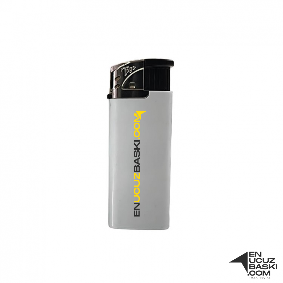 Baskılı STR Çakmak Beyaz Çift Yön Baskı (En Az 100 Adet) Baskılı STR Çakmak Beyaz Çift Yön Baskı (En Az 100 Adet)