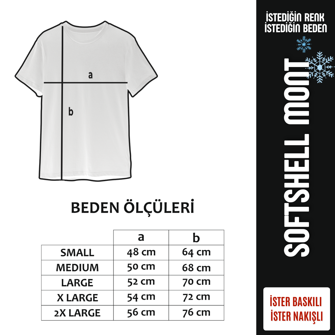 Baskılı Softshell Mont Kapşonlu / Siyah Gri -  İş Kıyafeti