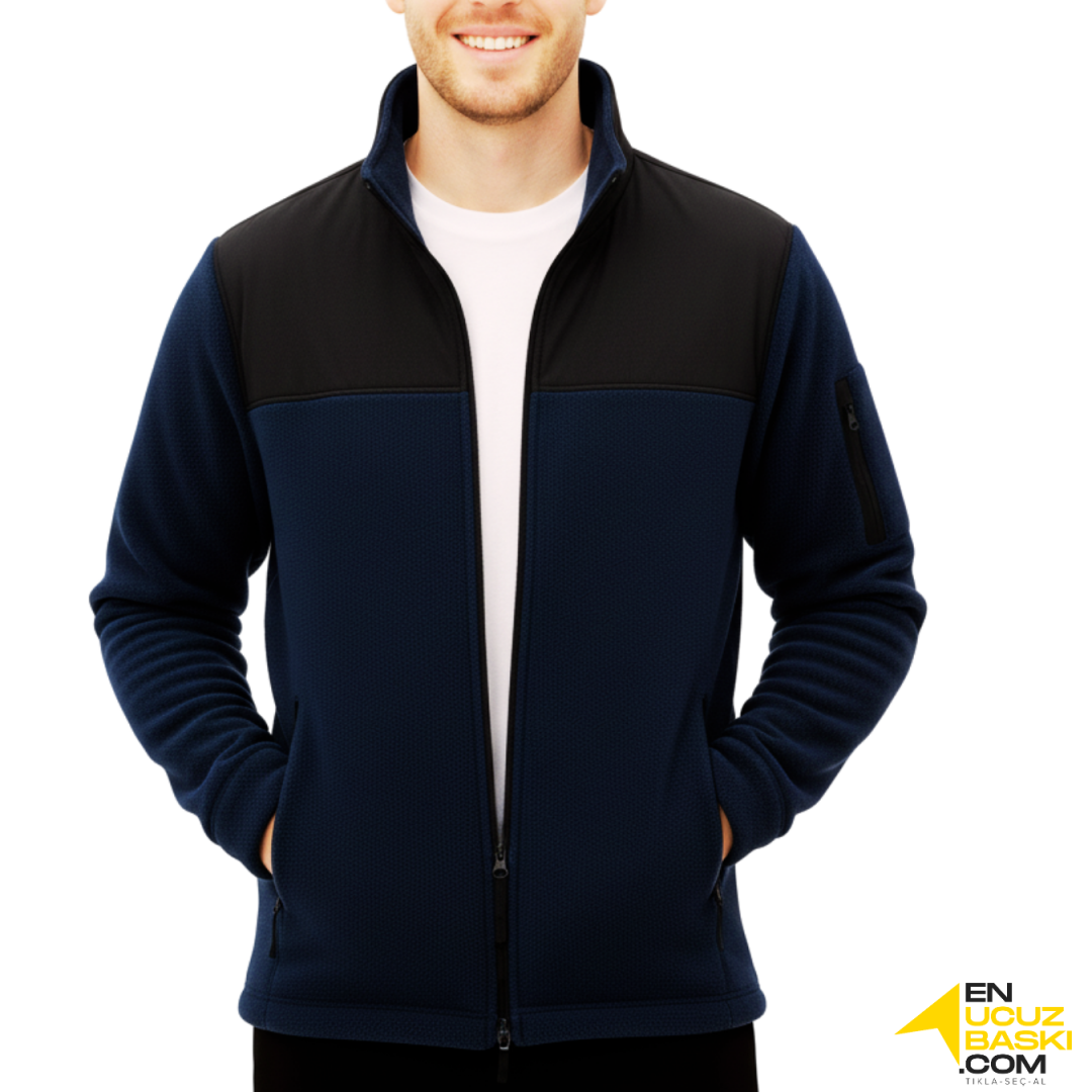 Baskılı Softshelli Polar Mont 3 Cepli / Lacivert İş Kıyafeti Baskılı Softshelli Polar Mont 3 Cepli / Lacivert İş Kıyafeti
