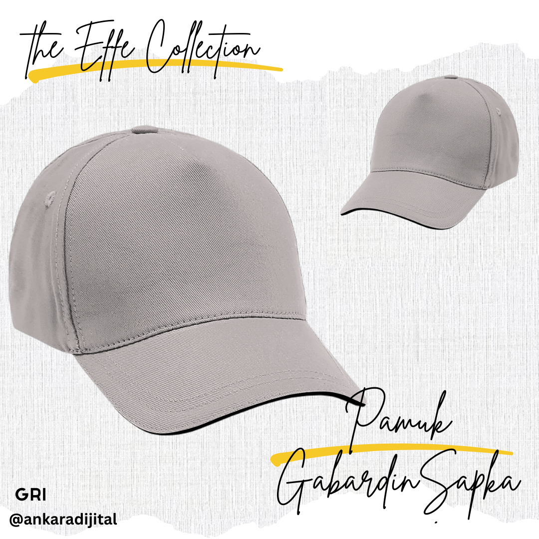 GABARDİN PAMUKLU ŞAPKA GRİ