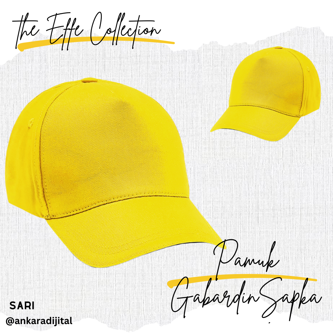 GABARDİN PAMUKLU ŞAPKA SARI