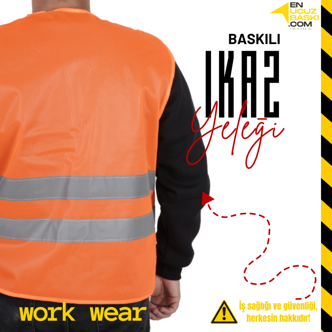 İkaz Yeleği İşçi Turuncu