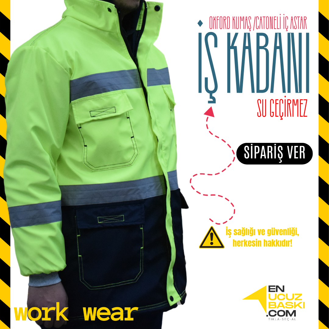 İş Kabanı Oxford Yeşil - İş Kıyafeti