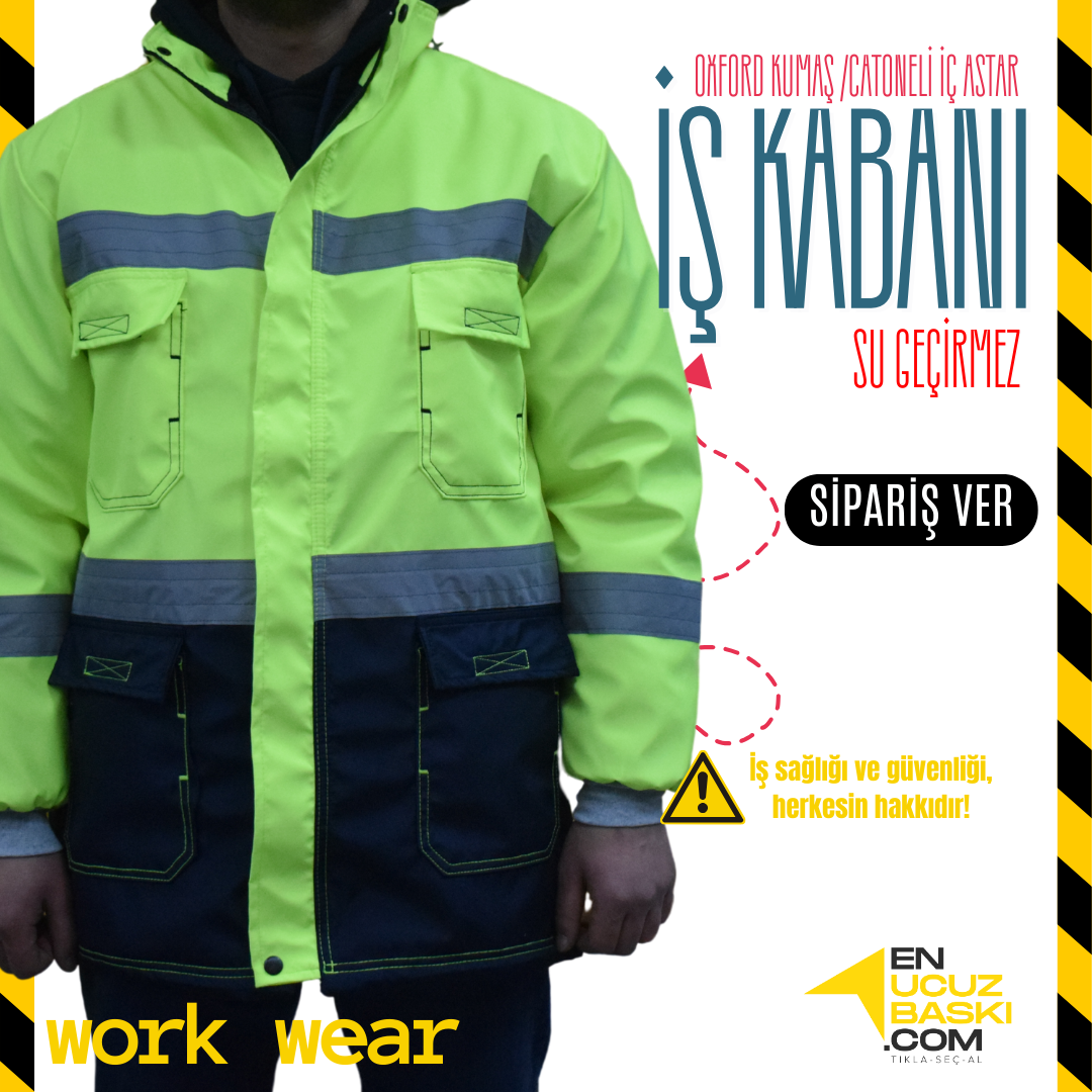 İş Kabanı Oxford Yeşil - İş Kıyafeti