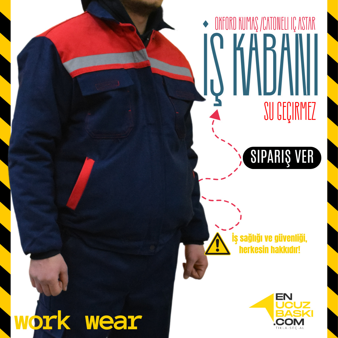 İş Montu Gabardin Lacivert  - İş Kıyafeti