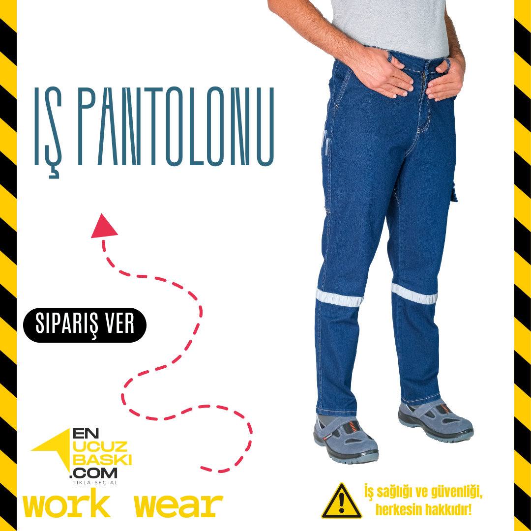 İş Pantolonu Likralı Kot - İş Kıyafeti