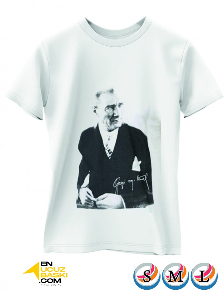 Baskılı Tişört Atatürk / Yetişkin