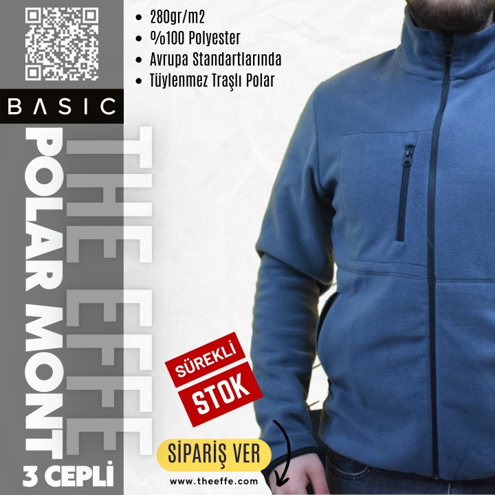 Basic Polar Mont 3 Cepli Gri