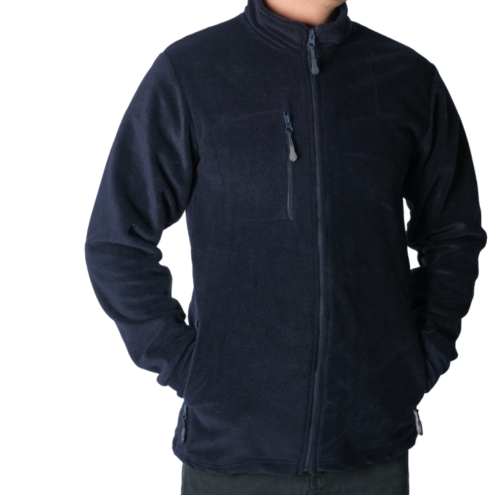 Baskılı Basic Polar Mont 3 Cepli Lacivert