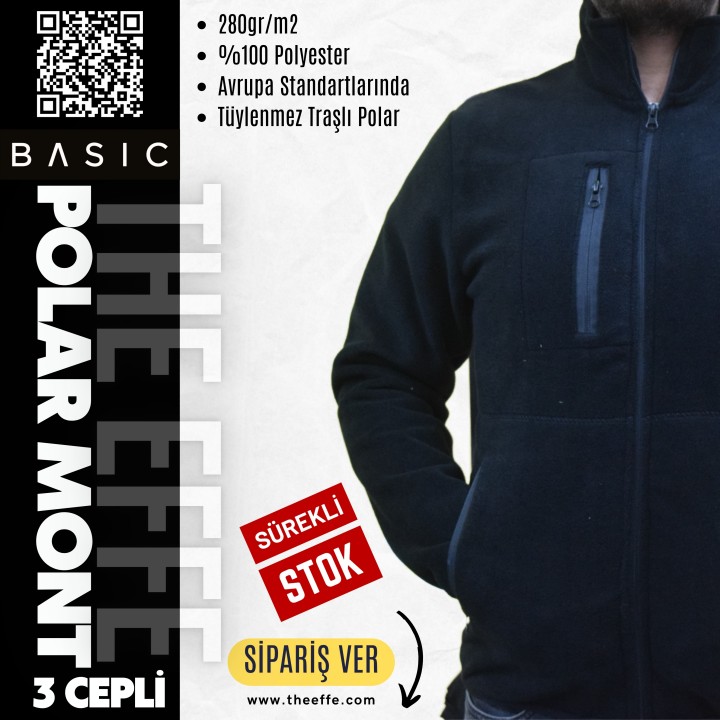 Basic Polar Mont 3 Cepli Siyah