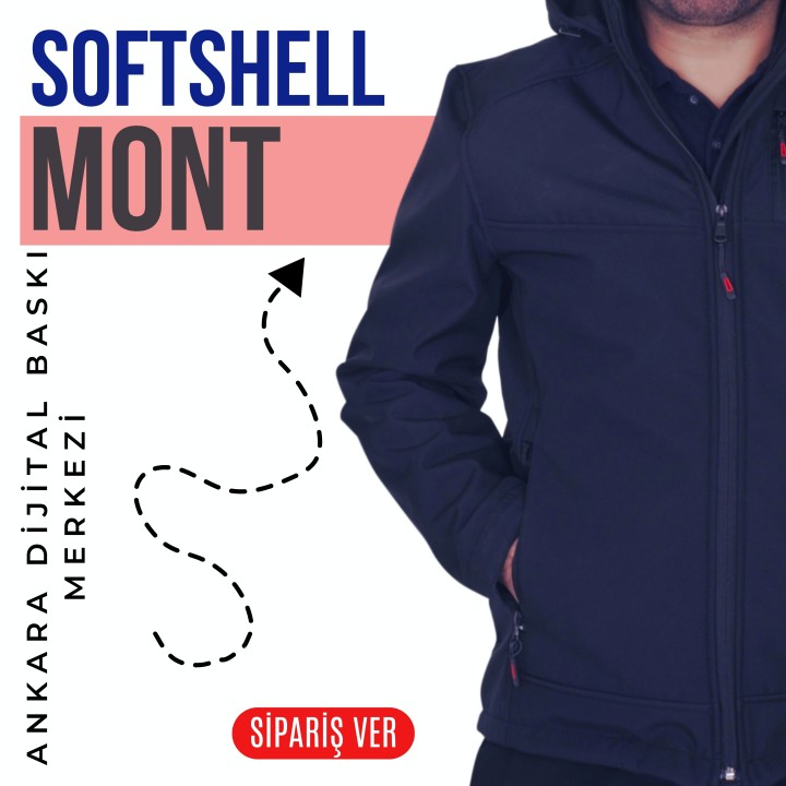 Basic Softshell Mont Kapşonlu Lacivert