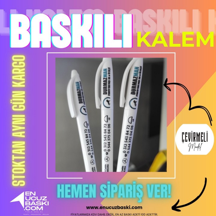 Baskılı Çevirmeli Kalem Model 1