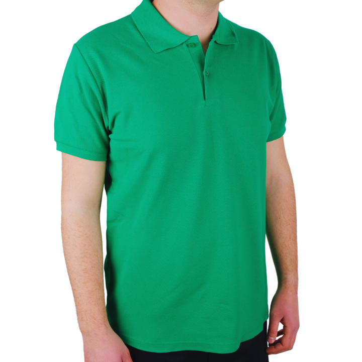 Baskılı Polo Yaka Tişört Premium Benetton Yeşili