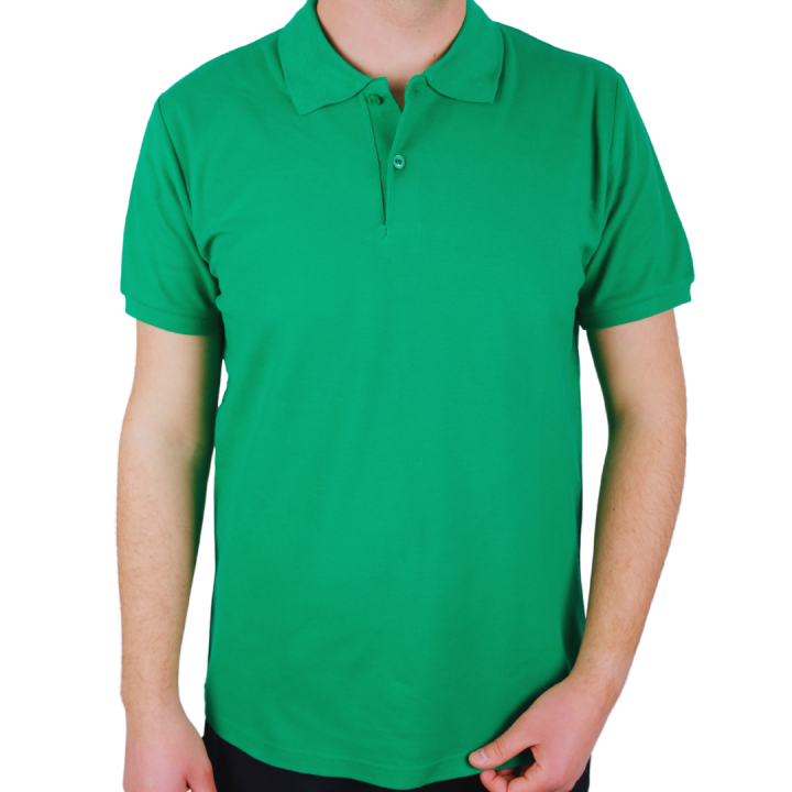 Baskılı Polo Yaka Tişört Premium Benetton Yeşili