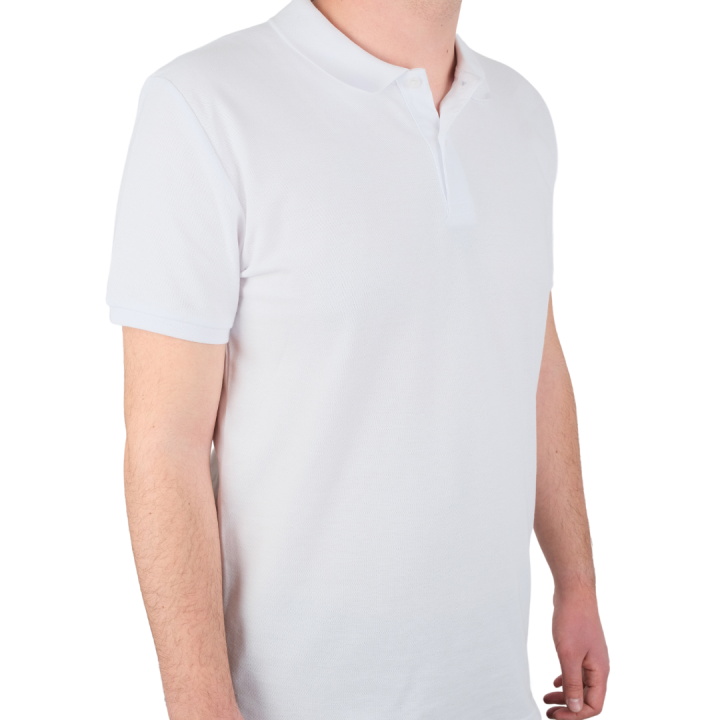 Baskılı Polo Yaka Tişört Premium Beyaz Baskılı Polo Yaka Tişört Premium Beyaz