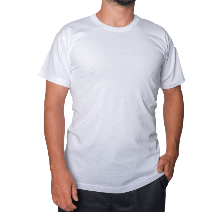 Baskılı Sıfır Yaka Company Tişört Beyaz