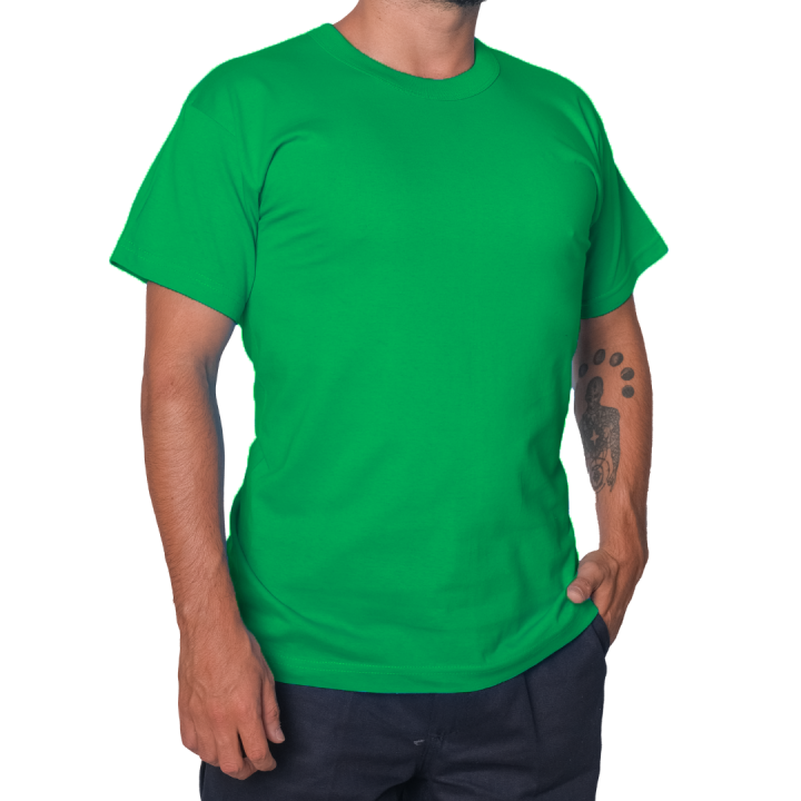 Baskılı Sıfır Yaka Company Tişört Yeşil