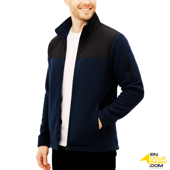 Baskılı Softshelli Polar Mont 3 Cepli / Lacivert İş Kıyafeti Baskılı Softshelli Polar Mont 3 Cepli / Lacivert İş Kıyafeti