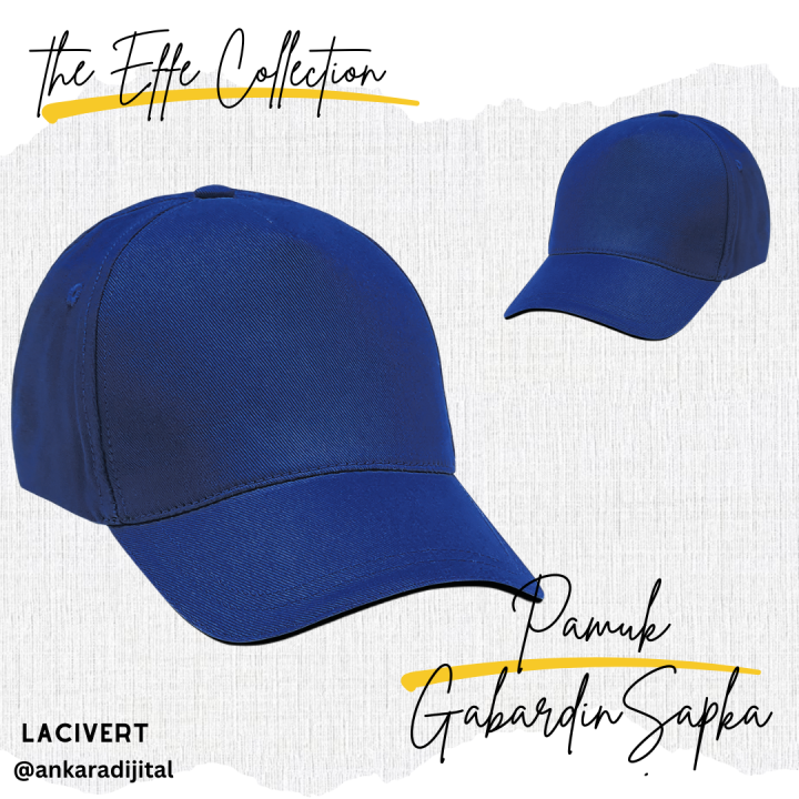 GABARDİN PAMUKLU ŞAPKA LACİVERT