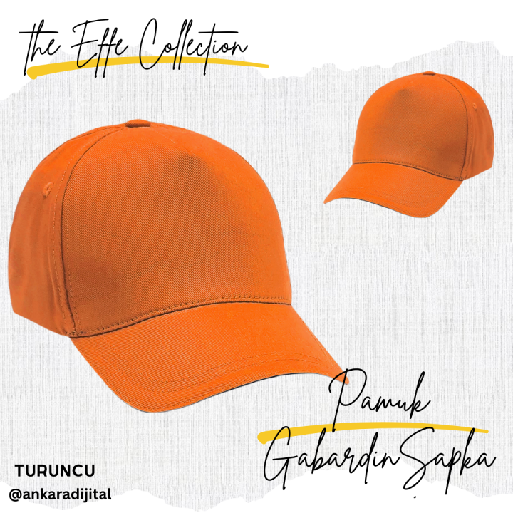 GABARDİN PAMUKLU ŞAPKA TURUNCU