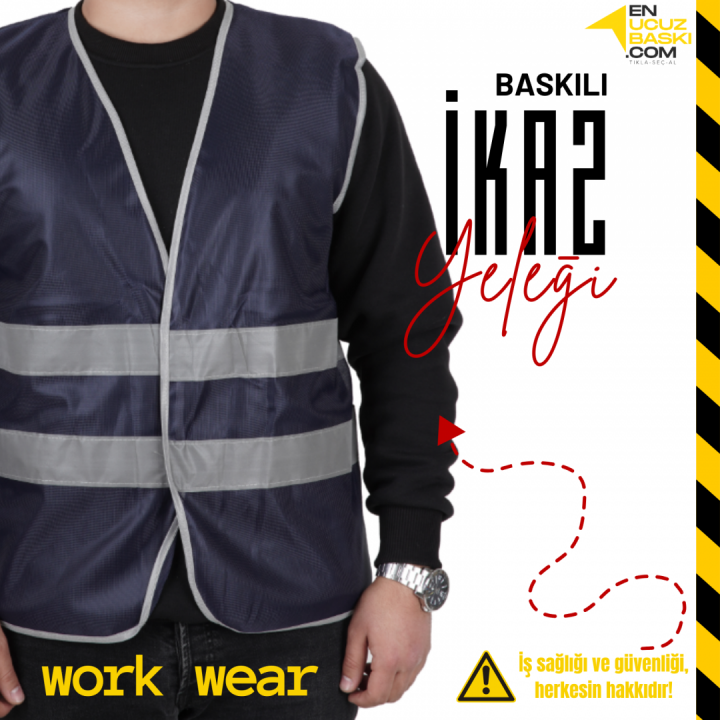 İkaz Yeleği İşçi Lacivert