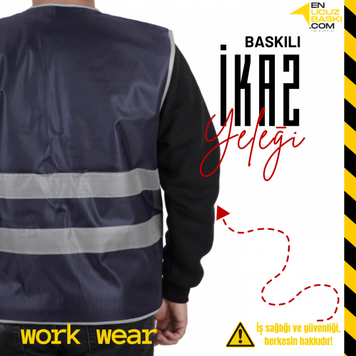 İkaz Yeleği İşçi Lacivert