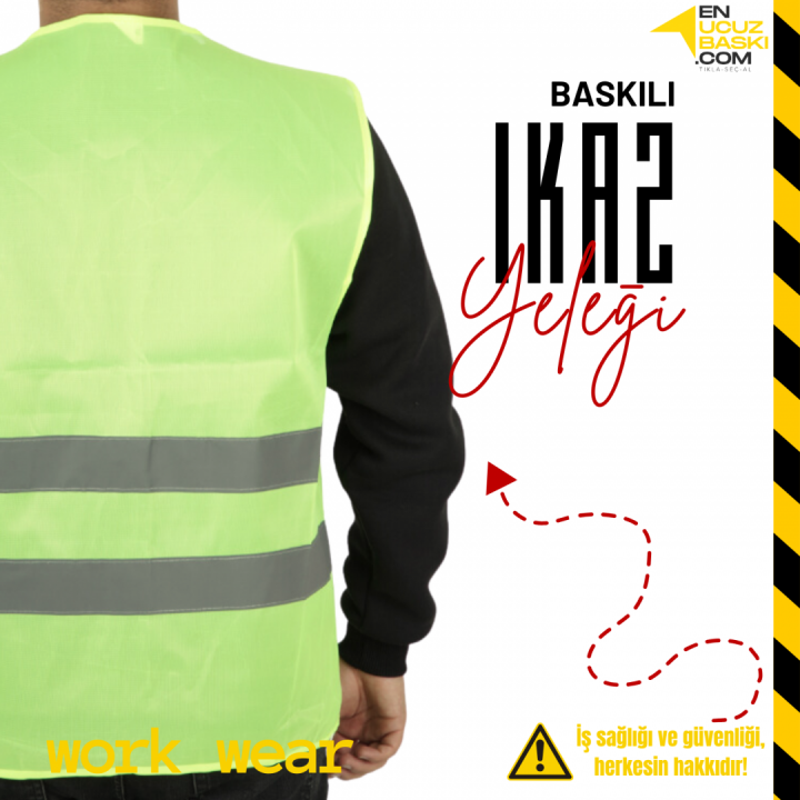 İkaz Yeleği İşçi Sarı