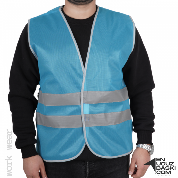 İkaz Yeleği İşçi Turkuaz