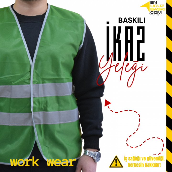 İkaz Yeleği İşçi Yeşil