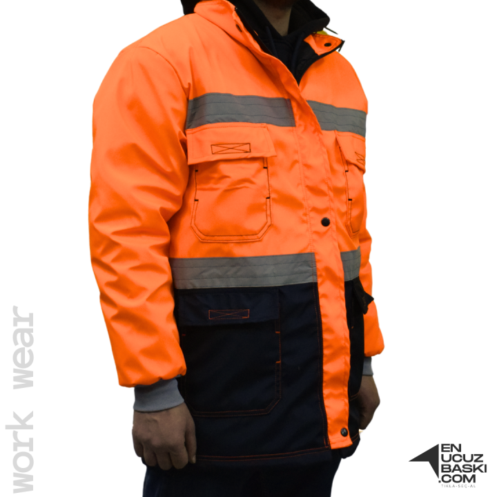 İş Kabanı Oxford Turuncu - İş Kıyafeti