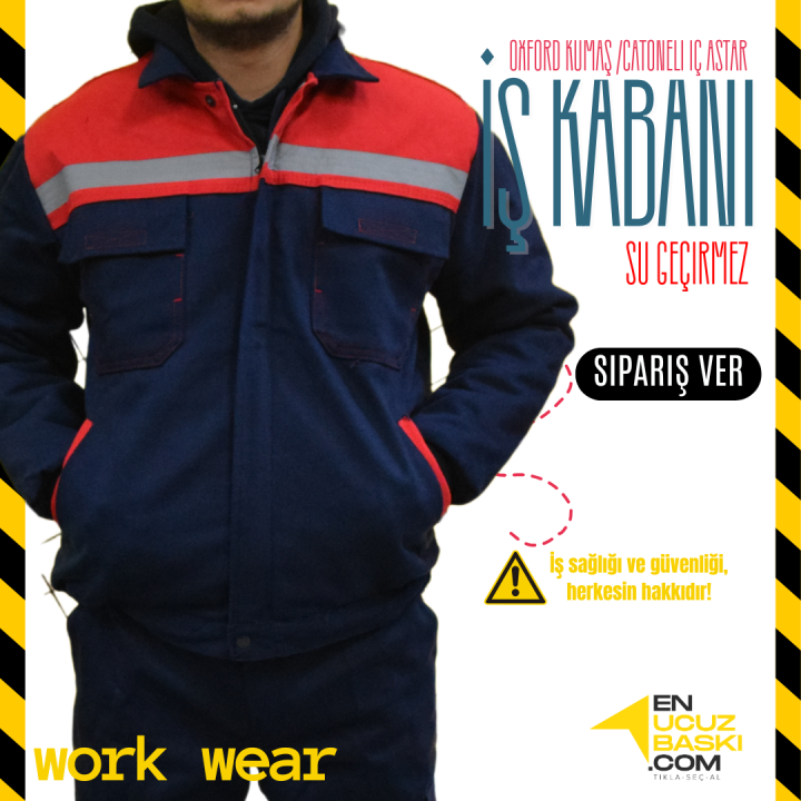 İş Montu Gabardin Lacivert  - İş Kıyafeti