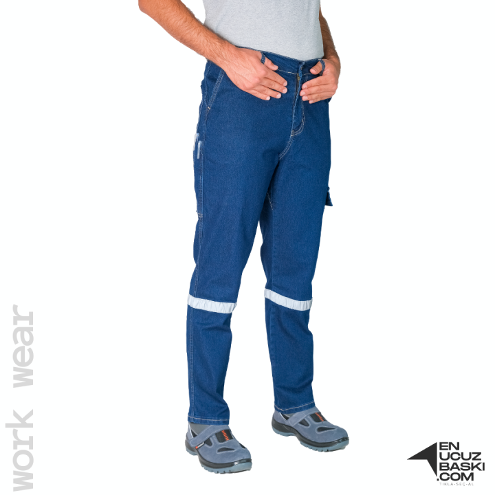 İş Pantolonu Likralı Kot - İş Kıyafeti