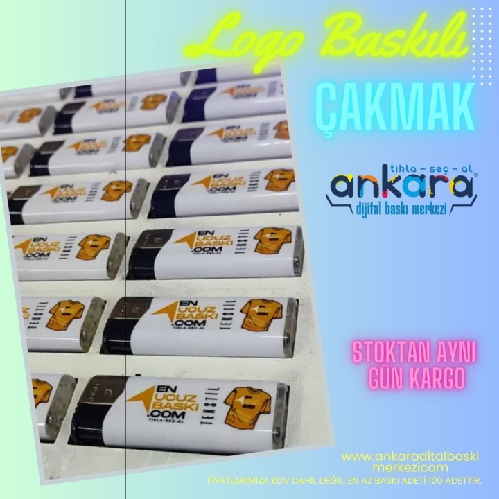 Tek Yön Baskı Baskılı Çakmak (en Az 100 Adet)